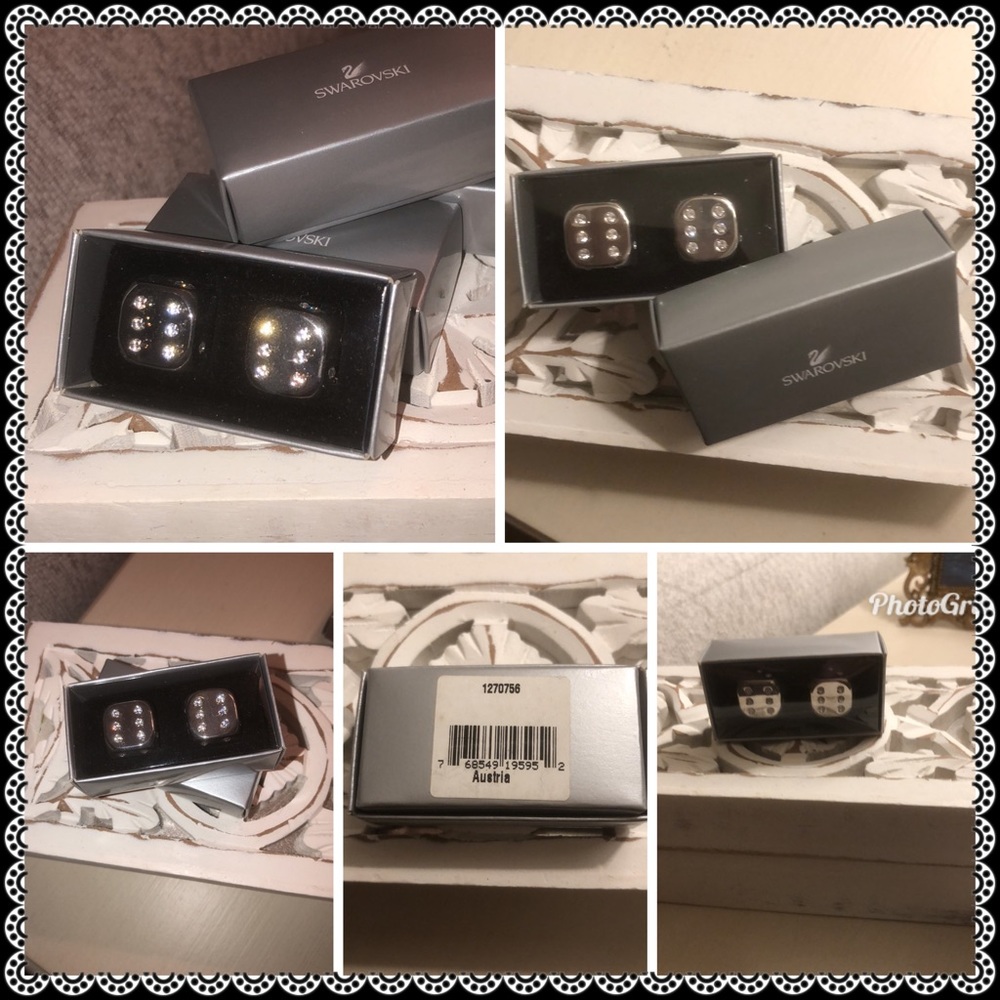 🌸NWT/NIB! Retired Swarovski Dice🌸